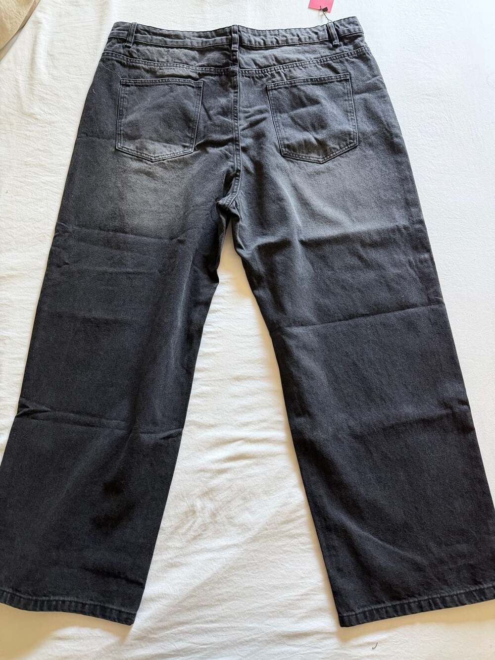 Emmiol 90s Style Baggy High-Waisted Wide-Leg Washed Black Jeans/0049 - Picture 3 of 9